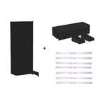 Gondola Parede 170 Amapa Flex Continua Preto 7 Band Pe Transp