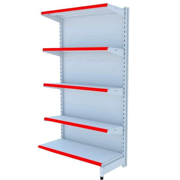 Gondola Parede 170 Amapa Flex Continuação Branco 5 Bandejas V