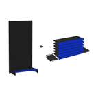 Gondola Parede 170 Amapa Flex Inicial Preto 7 Band Pe Azul -