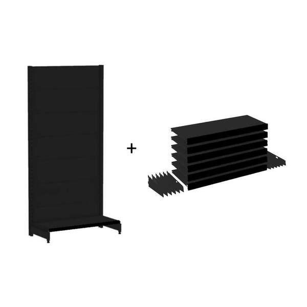 Gondola Parede 170 Amapa Flex Inicial Preto 7 Band Pe Preto -