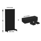 Gondola Parede 170 Amapa Flex Inicial Preto 7 Band Spetiqueta