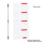 Gondola Parede 170 Amapa Flex Kit 2 Metros 1 Canto Branco Pe