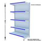 Gondola Parede 170 Amapa Flex Kit 3 Metros 1 Canto Branco Pe