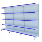 Gondola Parede 1,70 Amapa Flex Kit 3 Metros Branco Porta Etiq