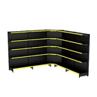 Gondola Parede 170 Amapa Flex Kit 4 Metros 1 Canto Preto Am -