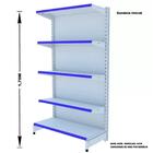 Gondola Parede 170 Amapa Flex Kit 5 Metros 1 Canto Branco Pe