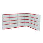 Gondola Parede 170 Amapa Flex Kit 5 Metros 1 Canto Branco Pe