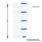 Gondola Parede 170 Amapa Flex Kit 6 Metros 1 Canto Branco Pe