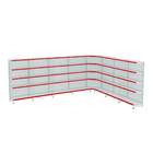 Gondola Parede 170 Amapa Flex Kit 7 Metros 1 Canto Branco Pe