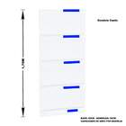 Gondola Parede 170 Amapa Flex Kit 7 Metros 1 Canto Branco Pe