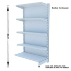 Gondola Parede 170 Amapa Flex Kit 7 Metros Branco Spe - Amapá