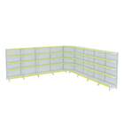 Gondola Parede 170 Amapa Flex Kit 8 Metros 1 Canto Branco Am