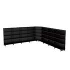 Gondola Parede 170 Amapa Flex Kit 8 Metros 1 Canto Preto Spe