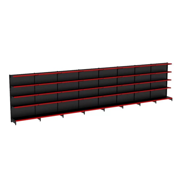 Gondola Parede 170 Amapa Flex Kit 8 Metros Preto Pe Vm - Amapá