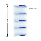 Gondola Parede 170 Fit Ate 2 Metros 1 Canto Branco 15b Pe Azul