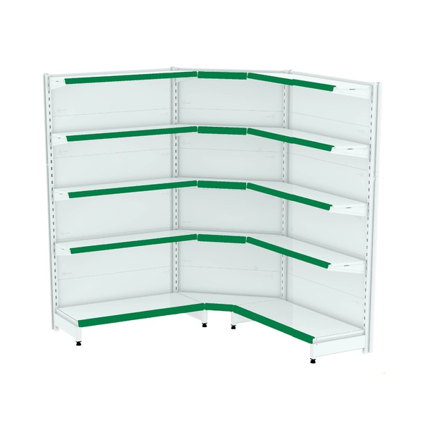 Gondola Parede 170 Fit Ate 2 Metros 1 Canto Branco 15b Pe Ver