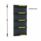 Gondola Parede 170 Fit Ate 2 Metros 1 Canto Preto 15b Pe Amar