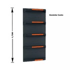 Gondola Parede 170 Fit Ate 2 Metros 1 Canto Preto 15b Pe Lara