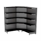 Gondola Parede 170 Fit Ate 2 Metros 1 Canto Preto 15b Pe Preto