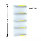 Gondola Parede 170 Fit Ate 3 Metros 1 Canto Branco 20b Pe Ama