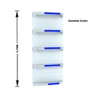 Gondola Parede 170 Fit Ate 3 Metros 1 Canto Branco 20b Pe Azul