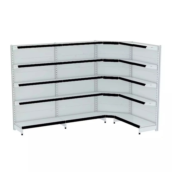 Gondola Parede 170 Fit Ate 3 Metros 1 Canto Branco 20b Pe Pre