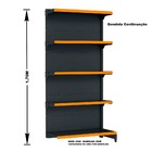 Gondola Parede 170 Fit Ate 3 Metros 1 Canto Preto 20b Pe Lara