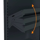 Gondola Parede 170 Fit Ate 3 Metros Preto 15 Bandeja Pe Azul