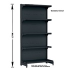 Gondola Parede 170 Fit Ate 3 Metros Preto 15 Bandeja Sp Etiqu