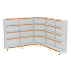 Gondola Parede 170 Fit Ate 4 Metros 1 Canto Branco 25b Pe Lar