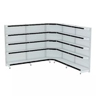 Gondola Parede 170 Fit Ate 4 Metros 1 Canto Branco 25b Pe Pre