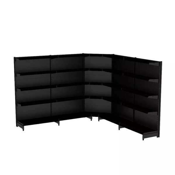 Gondola Parede 170 Fit Ate 4 Metros 1 Canto Preto 25b Pe Preto