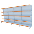 Gondola Parede 170 Fit Ate 4 Metros Branco 20 Bandeja Pe Lara