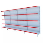 Gondola Parede 170 Fit Ate 4 Metros Branco 20 Bandeja Pe Verm