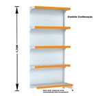 Gondola Parede 170 Fit Ate 5 Metros 1 Canto Branco 30b Pe Lar