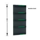 Gondola Parede 170 Fit Ate 5 Metros 1 Canto Preto 30b Pe Verde
