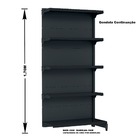 Gondola Parede 170 Fit Ate 5 Metros 1 Canto Preto 30b Sp Etiq