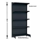 Gondola Parede 170 Fit Ate 5 Metros 1 Canto Preto 30b Sp Etiq