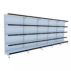 Gondola Parede 170 Fit Ate 5 Metros Branco 25 Bandeja Pe Preto