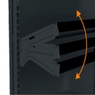 Gondola Parede 170 Fit Continuação Preto 5 Bandeja Sp Etiqueta