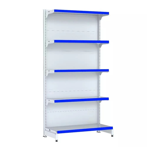 Gondola Parede 170 Fit Inicial Branco 5 Bandeja Pe Azul