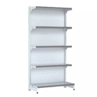 Gondola Parede 170 Fit Inicial Branco 5 Bandeja Pe Cinza