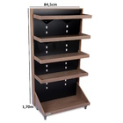 Gondola Parede 170 Madeirado 05 Bandejas