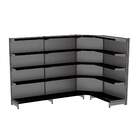 Gondola Parede 196 Amapa Flex 60 Kit 3m 1 Canto Preto Spetiq