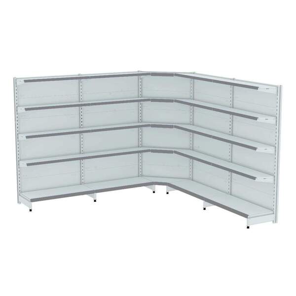 Gondola Parede 196 Amapa Flex 60 Kit 4m 1 Canto Branco Fx Ci