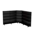 Gondola Parede 196 Amapa Flex 60 Kit 4m 1 Canto Preto Spetiq