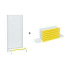 Gondola Parede 196 Amapa Flex Inicial Branco 7 Band Pe Amarel