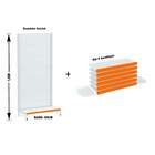 Gondola Parede 196 Amapa Flex Inicial Branco 7 Band Pe Laranj