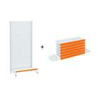 Gondola Parede 196 Amapa Flex Inicial Branco 7 Band Pe Laranj