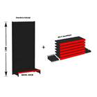 Gondola Parede 196 Amapa Flex Inicial Preto 7 Band Pe Vermelh